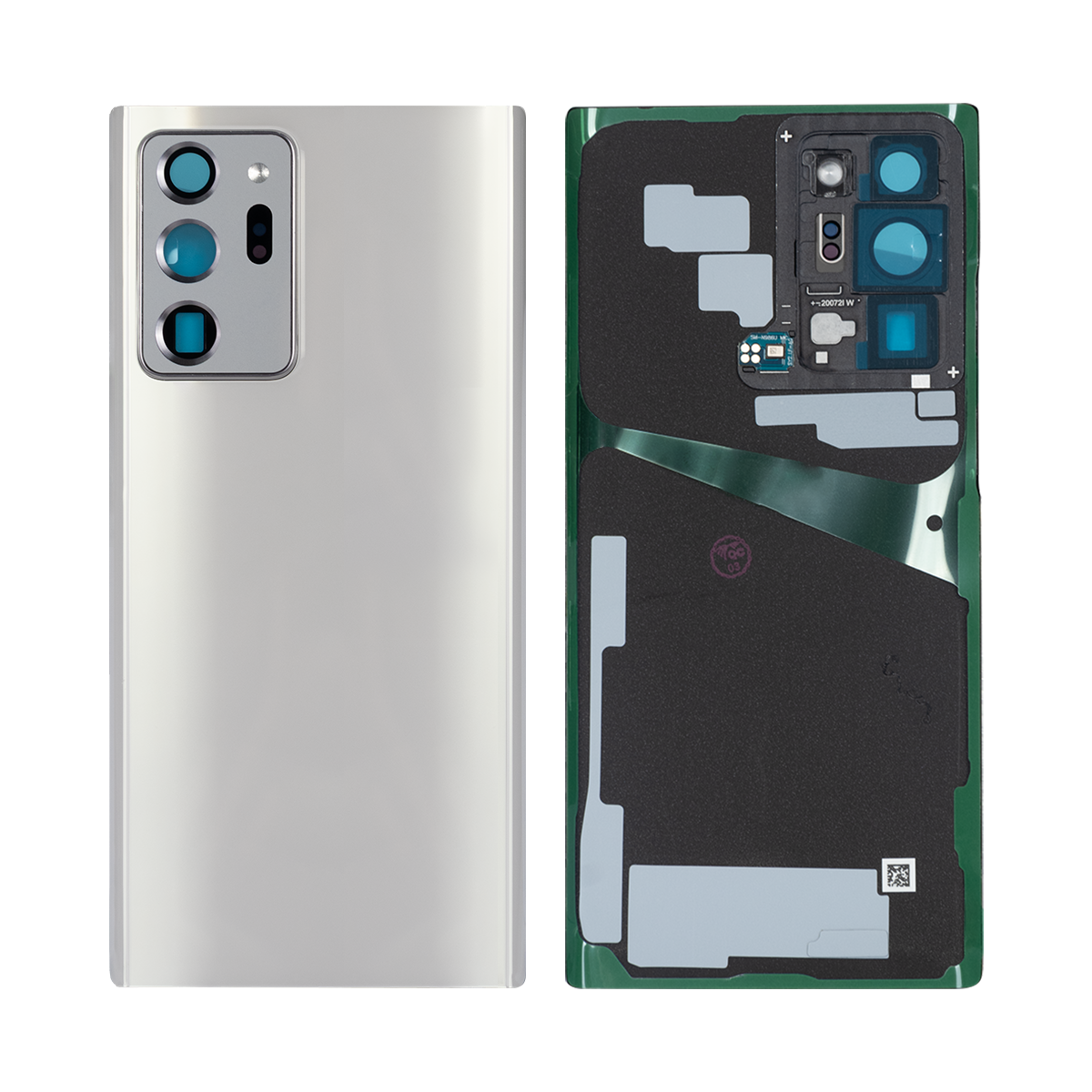 Samsung Galaxy Note 20 Ultra N985F, N986B Coque arrière avec objectif Mystic White OEM