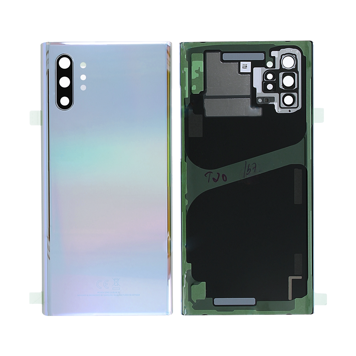 Coque arrière Samsung Galaxy Note 10 Plus N975F avec lentille Aurora Glow OEM