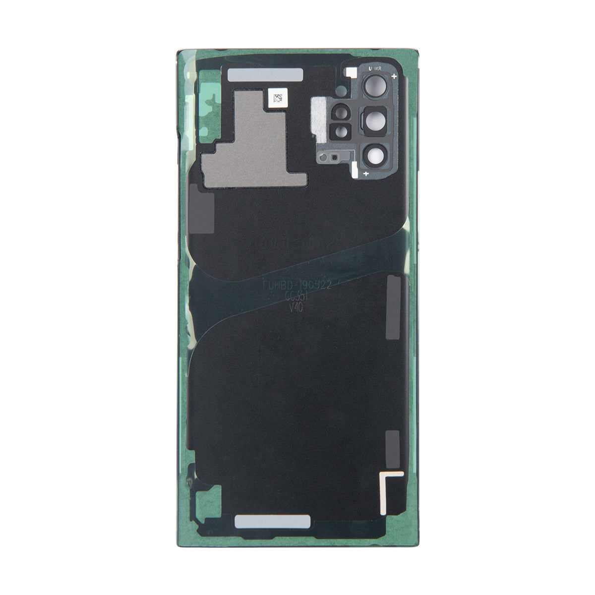 Coque arrière Samsung Galaxy Note 10 Plus N975F avec lentille Aura Black OEM