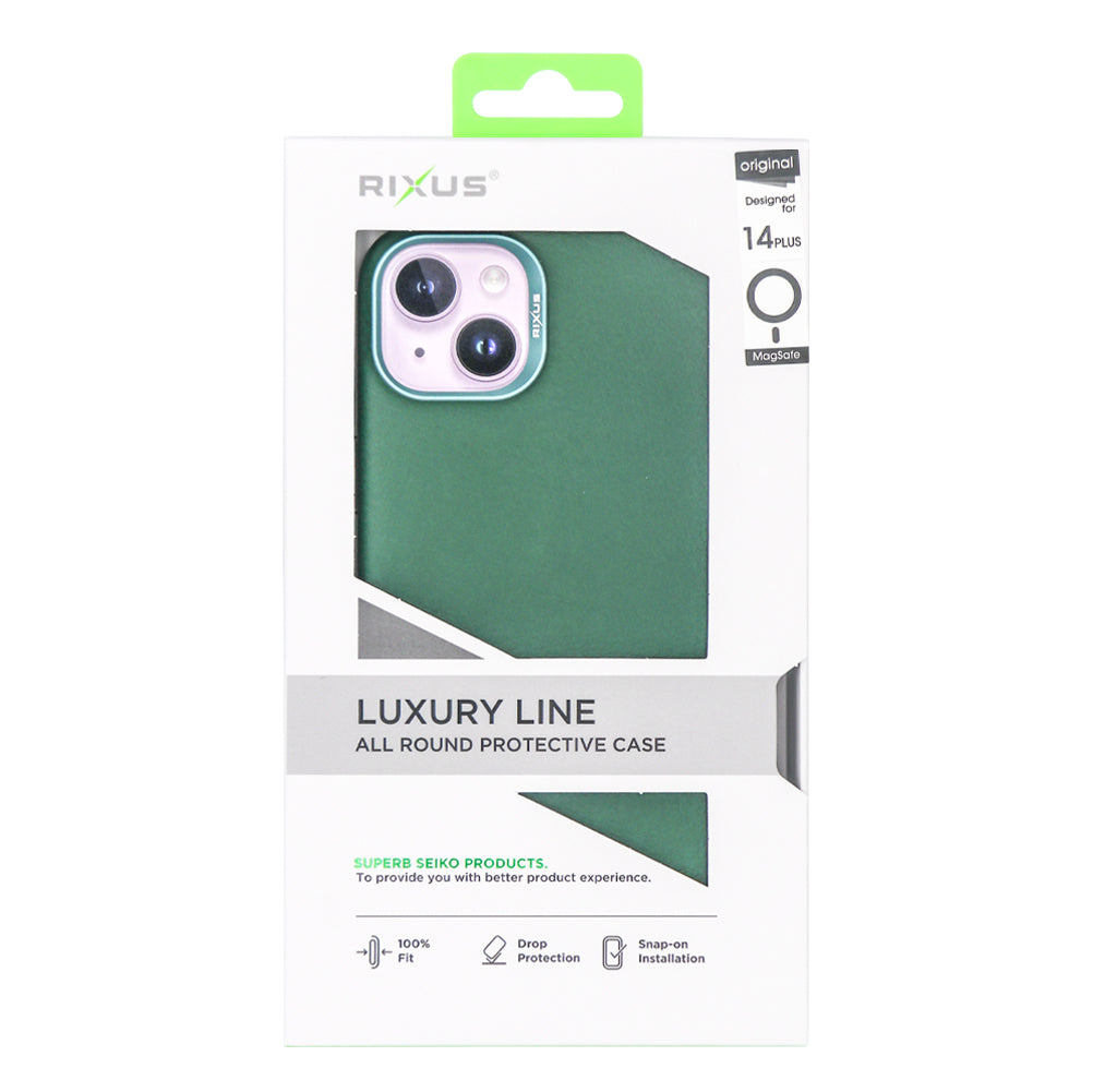Rixus Classic 02 Case With MagSafe For Apple iPhone 14 Plus Vert