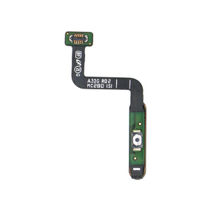Capteur d'empreintes digitales Samsung Galaxy A32 5G A326B avec bouton d'alimentation, blanc, d'origine