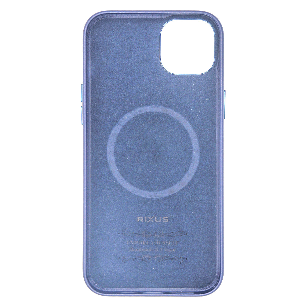 Rixus Classic 02 Case With MagSafe For Apple iPhone 14 Plus Bleu