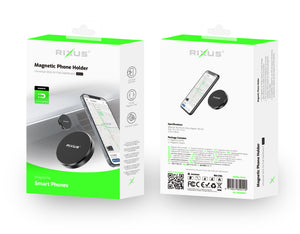 Rixus RXH4 Support magnétique pour téléphone Mini Noir