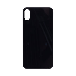 For Apple XS Verre arrière, cadre d'appareil photo agrandi Noir Compatible