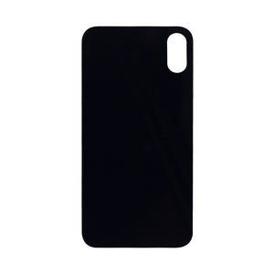 For Apple XS Verre arrière, cadre d'appareil photo agrandi Noir Compatible