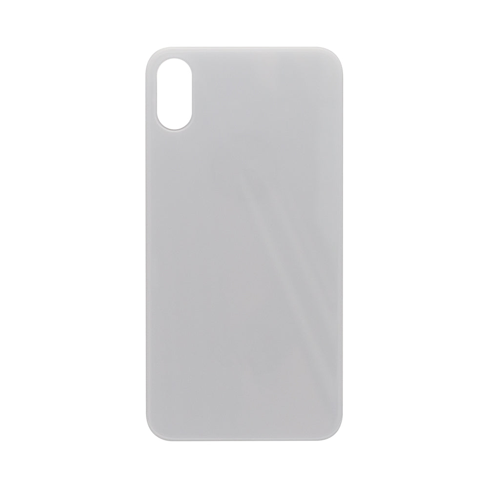 For Apple XS Verre arrière, cadre d'appareil photo agrandi Compatible avec le blanc