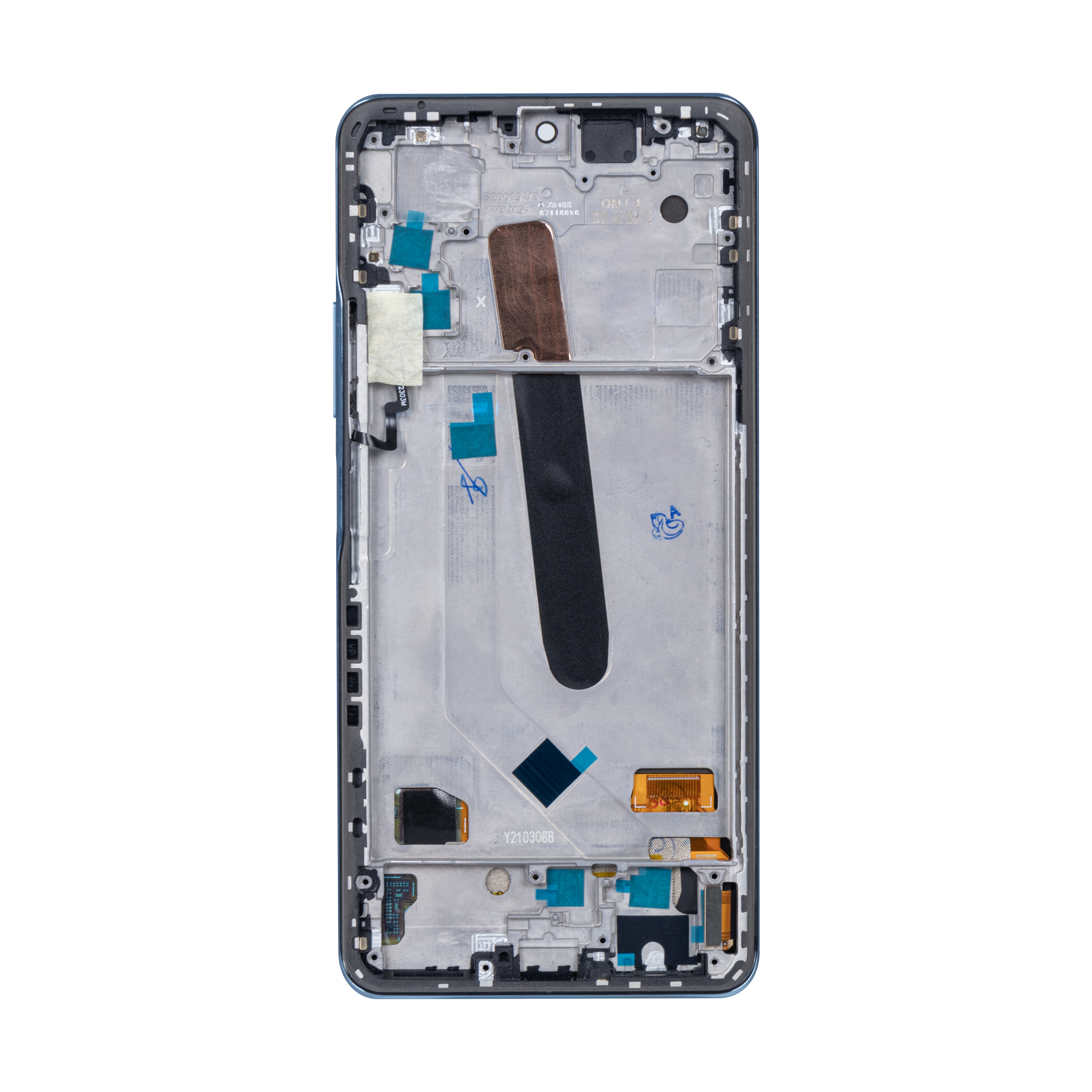 Écran et numériseur Xiaomi Poco F3 avec cadre bleu océan profond OEM