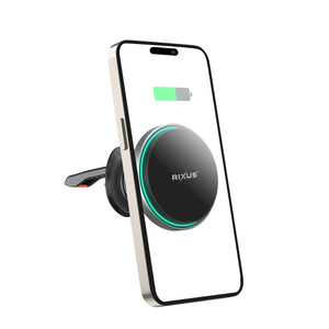 Rixus RXWC12 MagSafe Compatible Charging Air Vent Mount Black