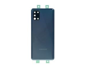 Coque arrière Samsung Galaxy A31 A315F avec prisme pour objectif, noir, OEM