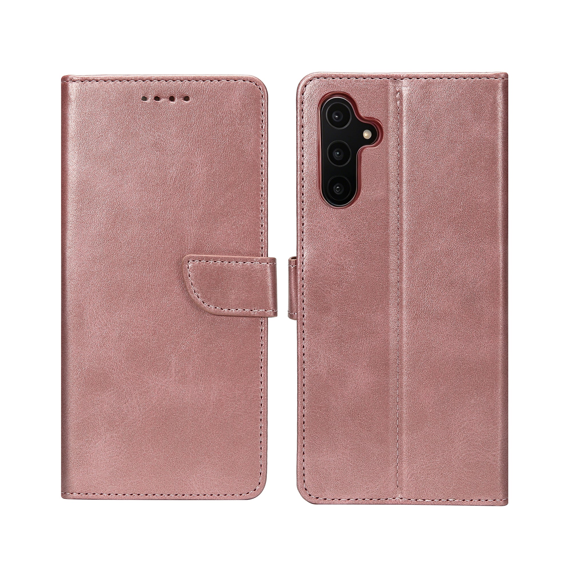 Rixus Bibliothèque pour Samsung Galaxy A14 5G Rose