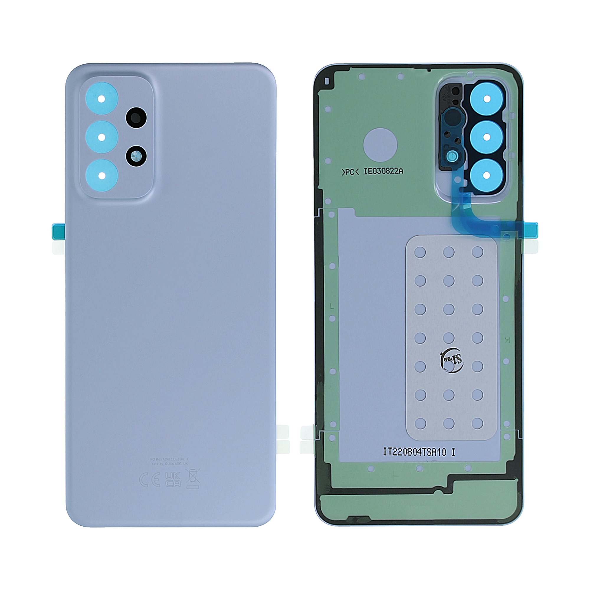 Coque arrière Samsung Galaxy A23 5G A236B avec objectif bleu OEM