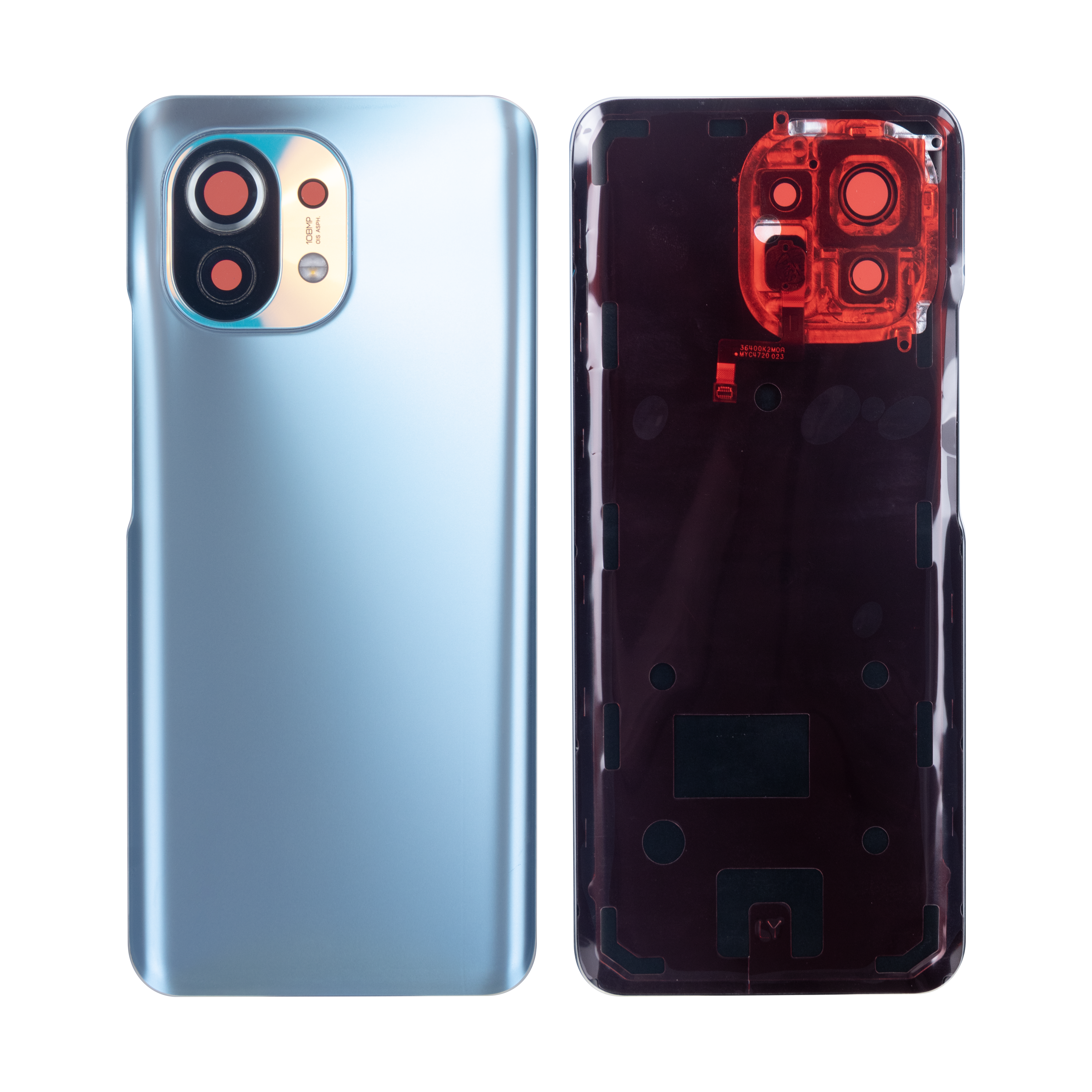 Coque arrière Xiaomi Mi 11 avec objectif, édition spéciale bleue OEM