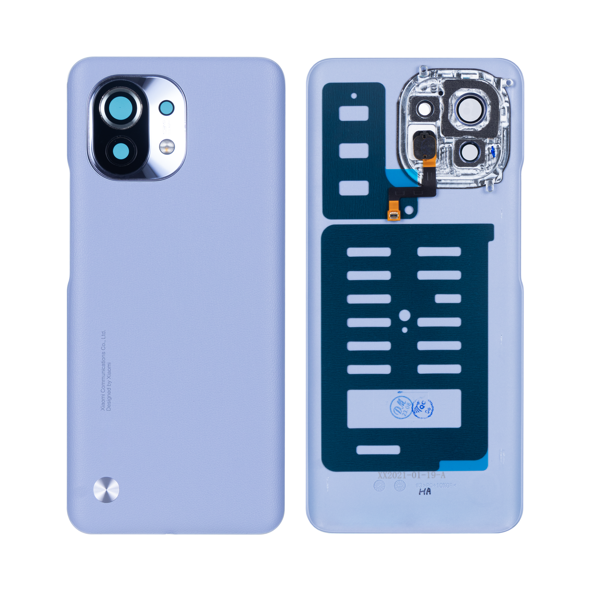 Coque arrière Xiaomi Mi 11 avec objectif violet OEM