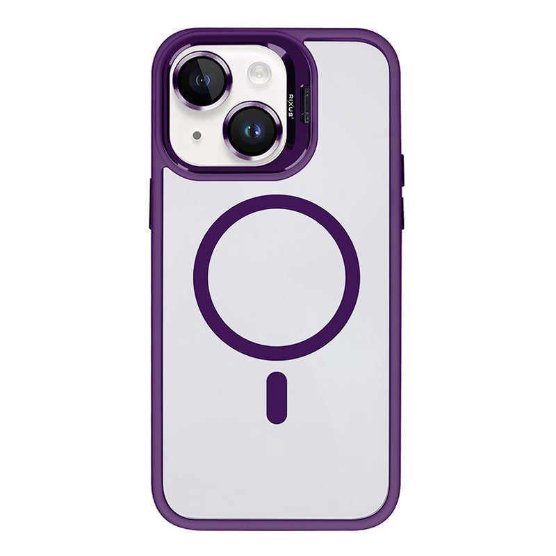 Rixus Classic 03 Case With MagSafe Compatible For Apple iPhone 13 Deep Purple