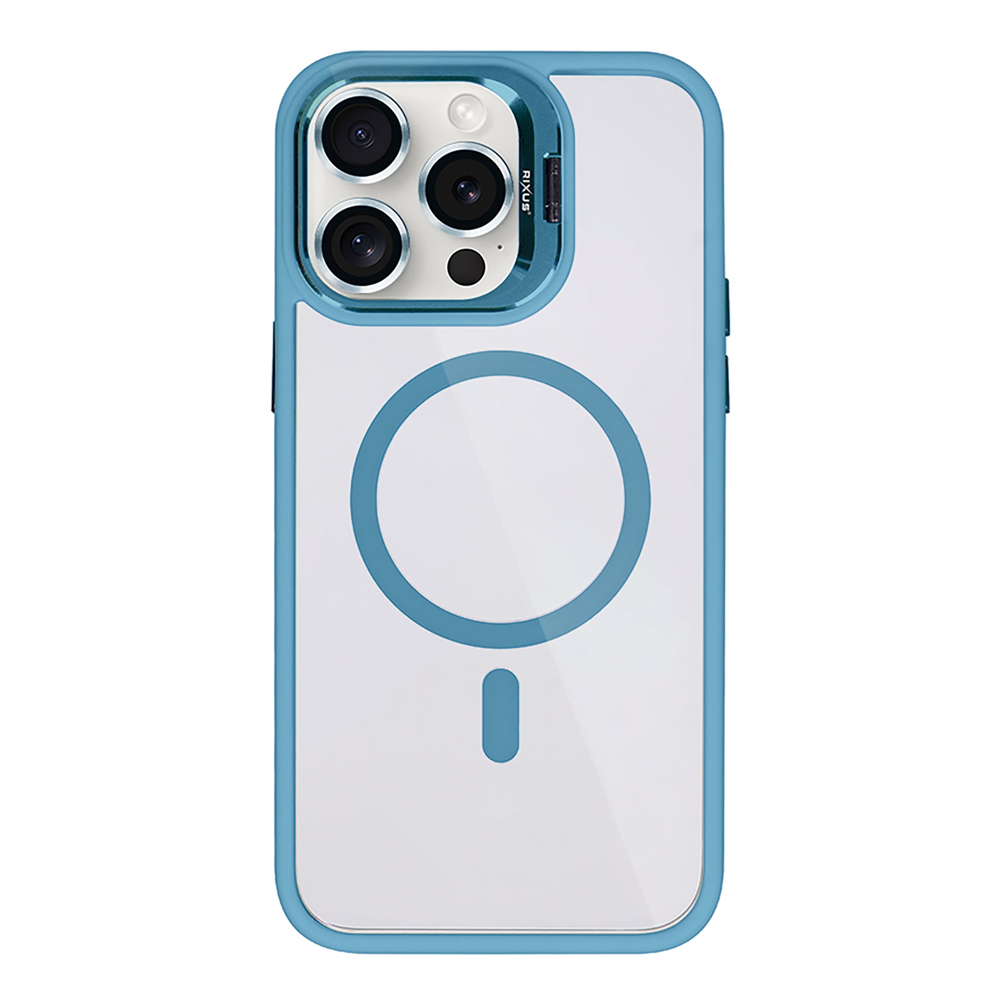 Rixus Classic 03 Case With MagSafe Compatible For Apple iPhone 13 Pro Max Light Blue