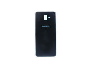 Coque arrière Samsung Galaxy J6 Plus J610F sans objectif, noire, OEM