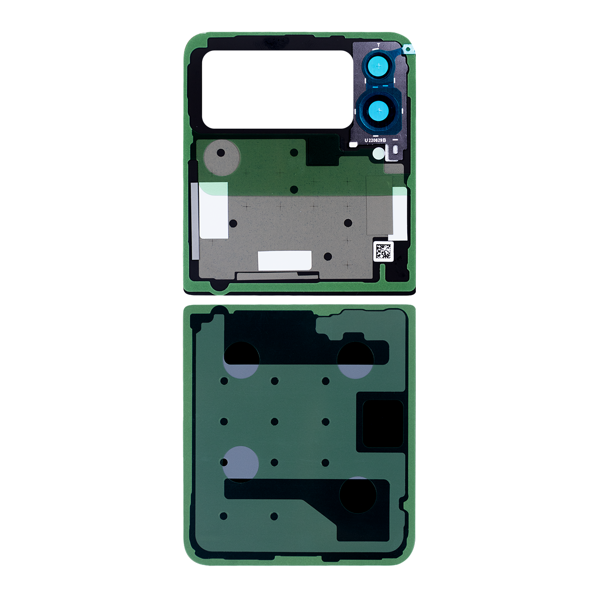 Coque arrière Samsung Galaxy Z Flip4 5G F721B avec objectif graphite OEM