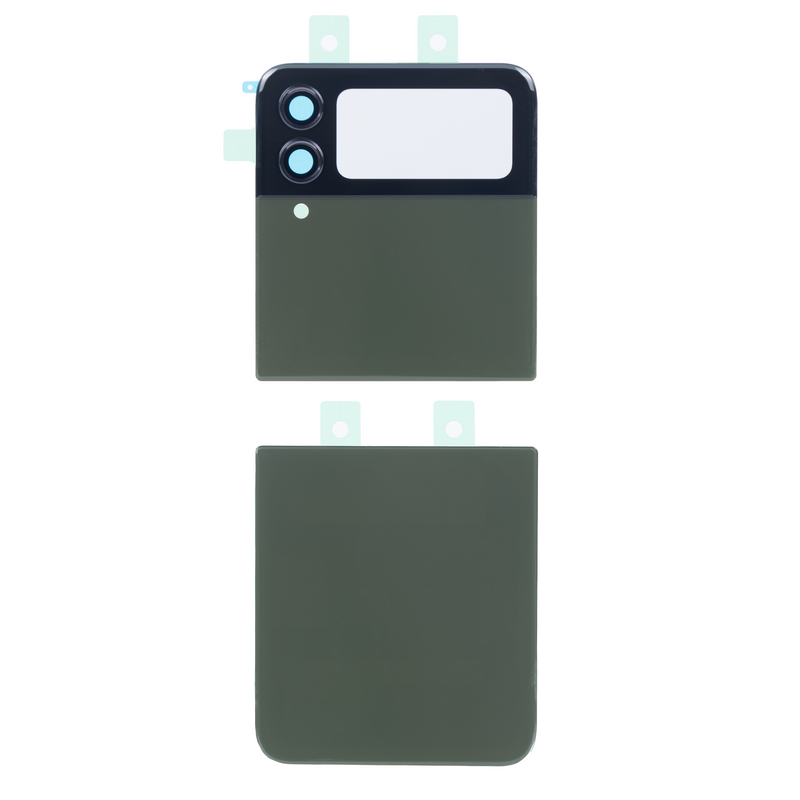 Coque arrière Samsung Galaxy Z Flip4 5G F721B avec objectif kaki OEM