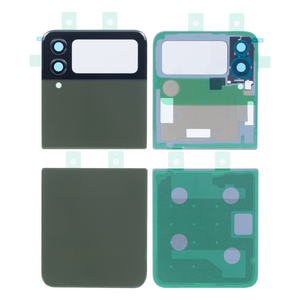 Coque arrière Samsung Galaxy Z Flip4 5G F721B avec objectif kaki OEM