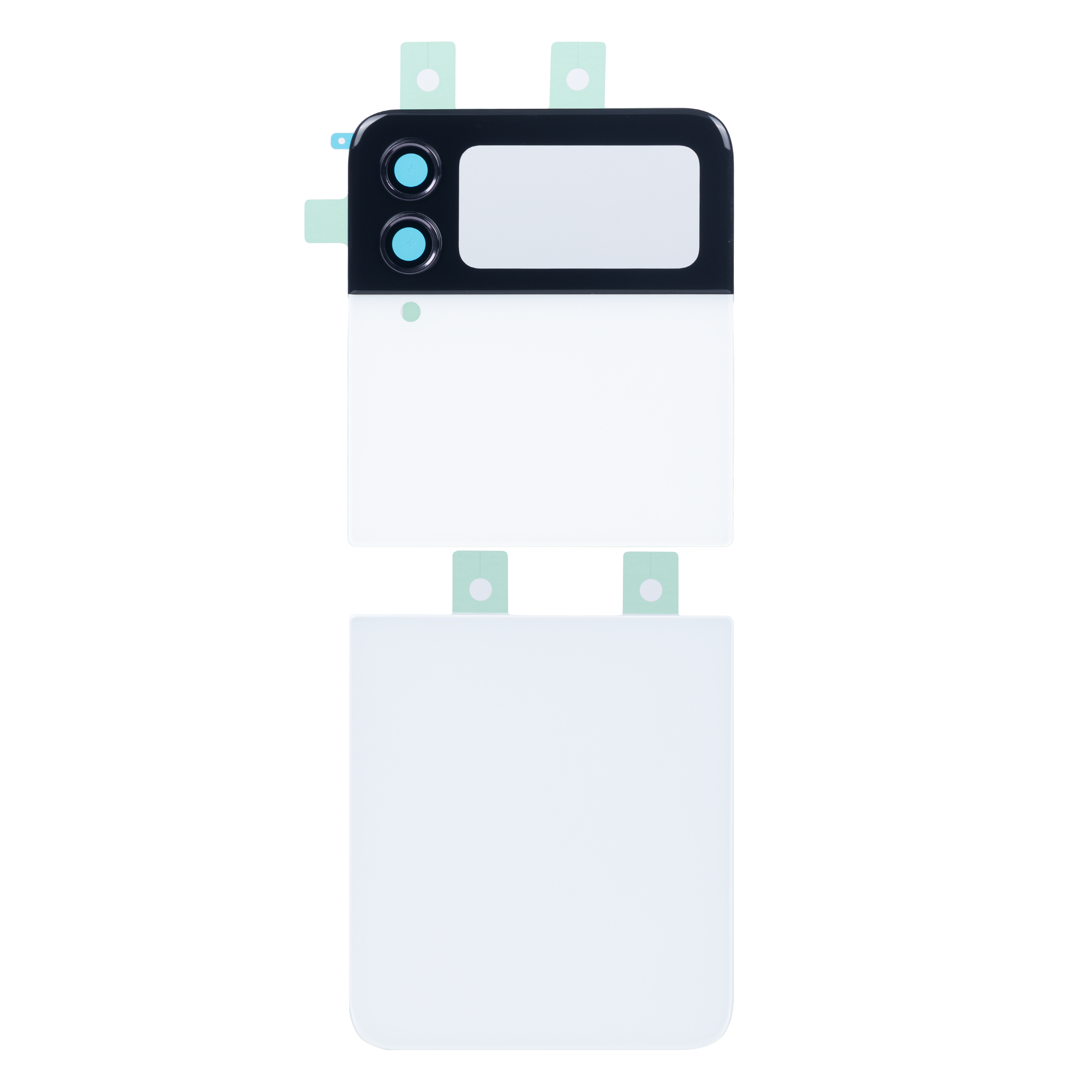 Coque arrière Samsung Galaxy Z Flip4 5G F721B avec objectif blanc OEM