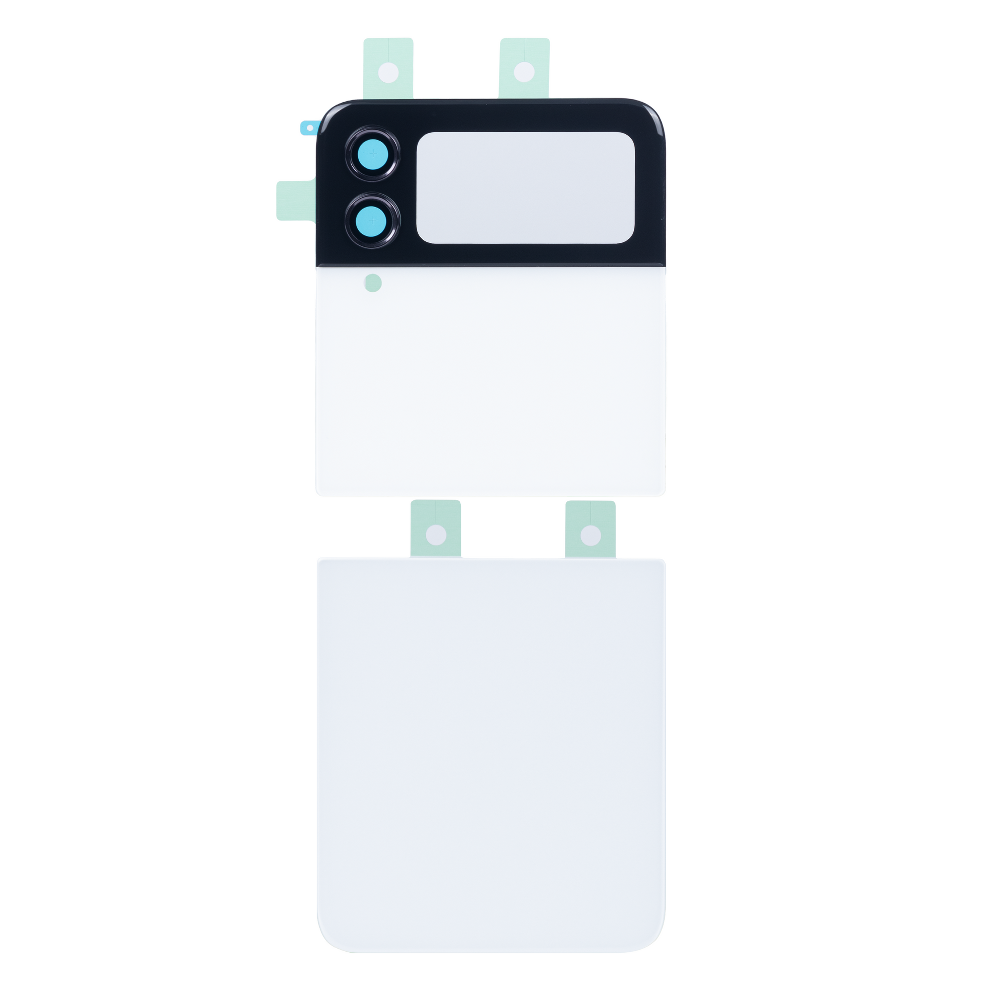 Coque arrière Samsung Galaxy Z Flip4 5G F721B avec objectif blanc OEM