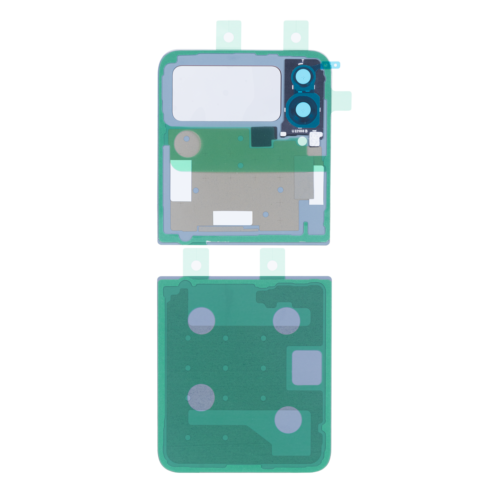 Coque arrière Samsung Galaxy Z Flip4 5G F721B avec lentille rouge OEM