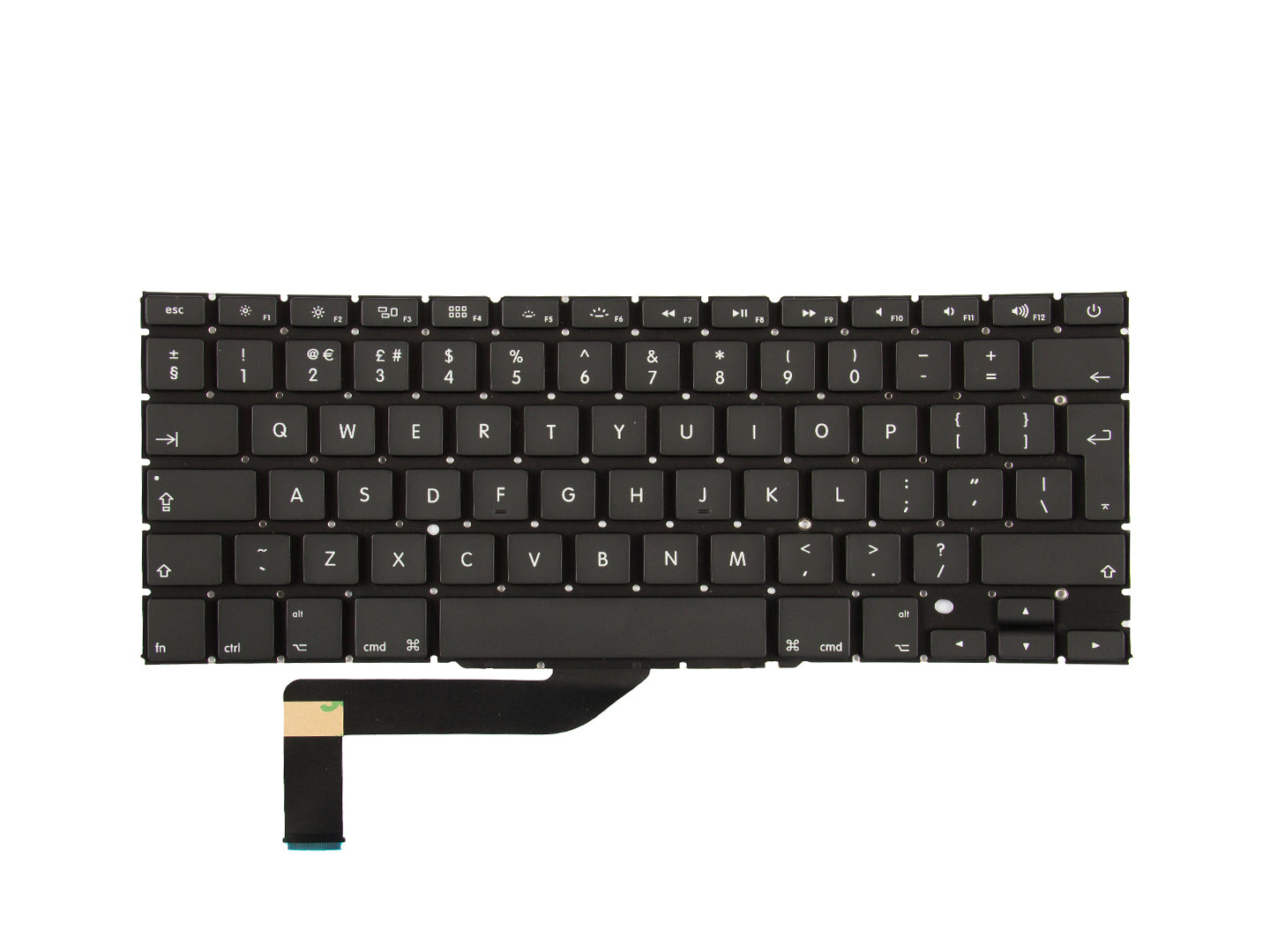 For Apple Pro (2012-2016) A1398 Clavier UK Noir Retiré