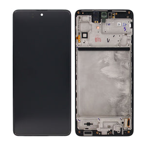 Samsung Galaxy M51 M515F Écran et numériseur avec cadre Noir céleste Service Pack