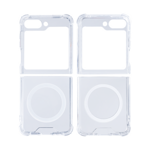 Rixus Clear Case With MagSafe Compatible For Samsung Galaxy Z Flip5