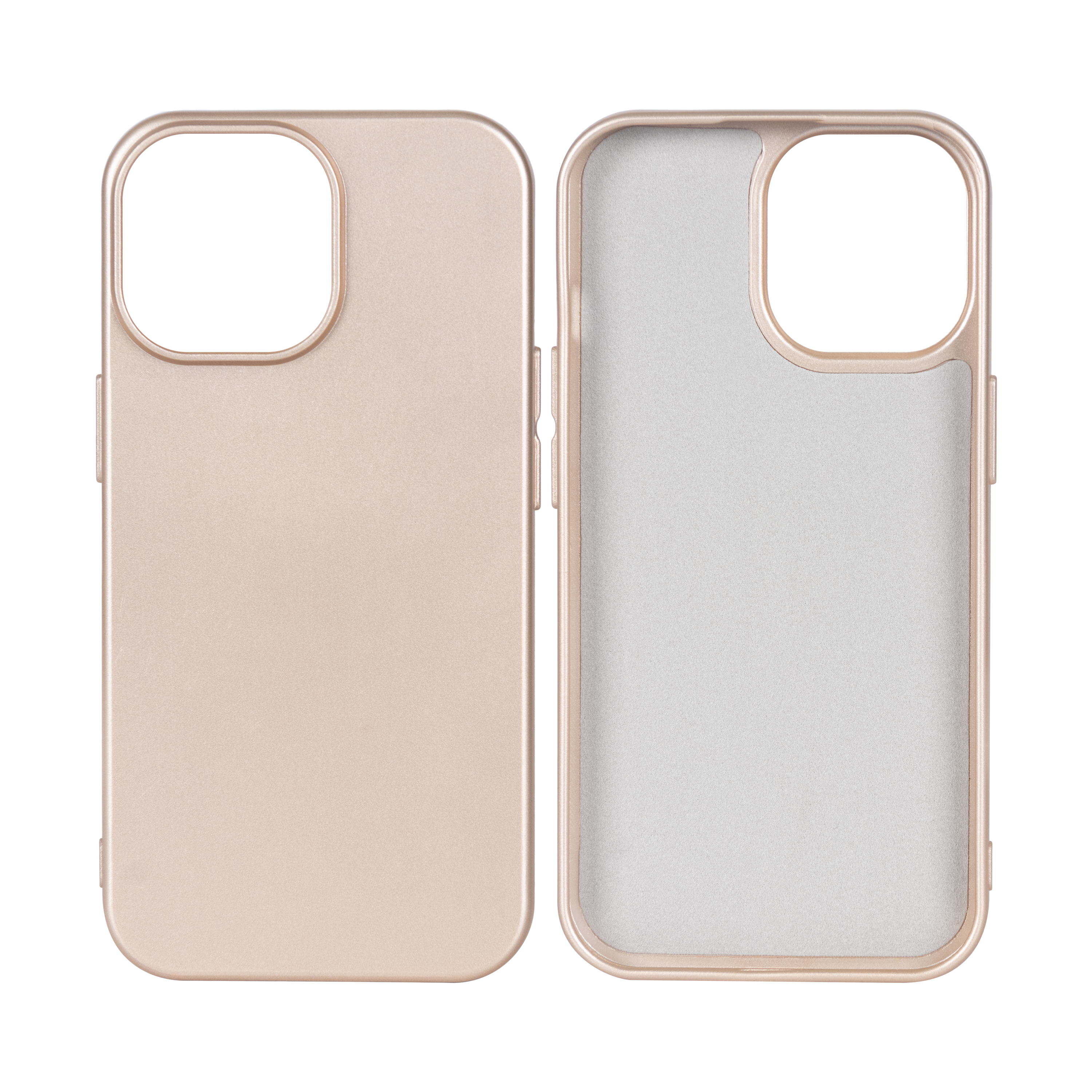 Rixus Soft TPU Phone Case For Apple iPhone 15 Plus Gold