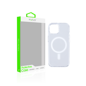Rixus Clear Case With MagSafe Compatible For Apple iPhone 15