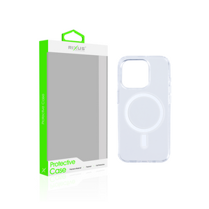 Rixus Magnetic Clear Case For Apple iPhone 15 Pro