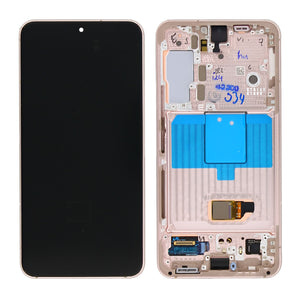 Samsung Galaxy S22 S901B Écran et numériseur avec cadre Pink Gold Service Pack