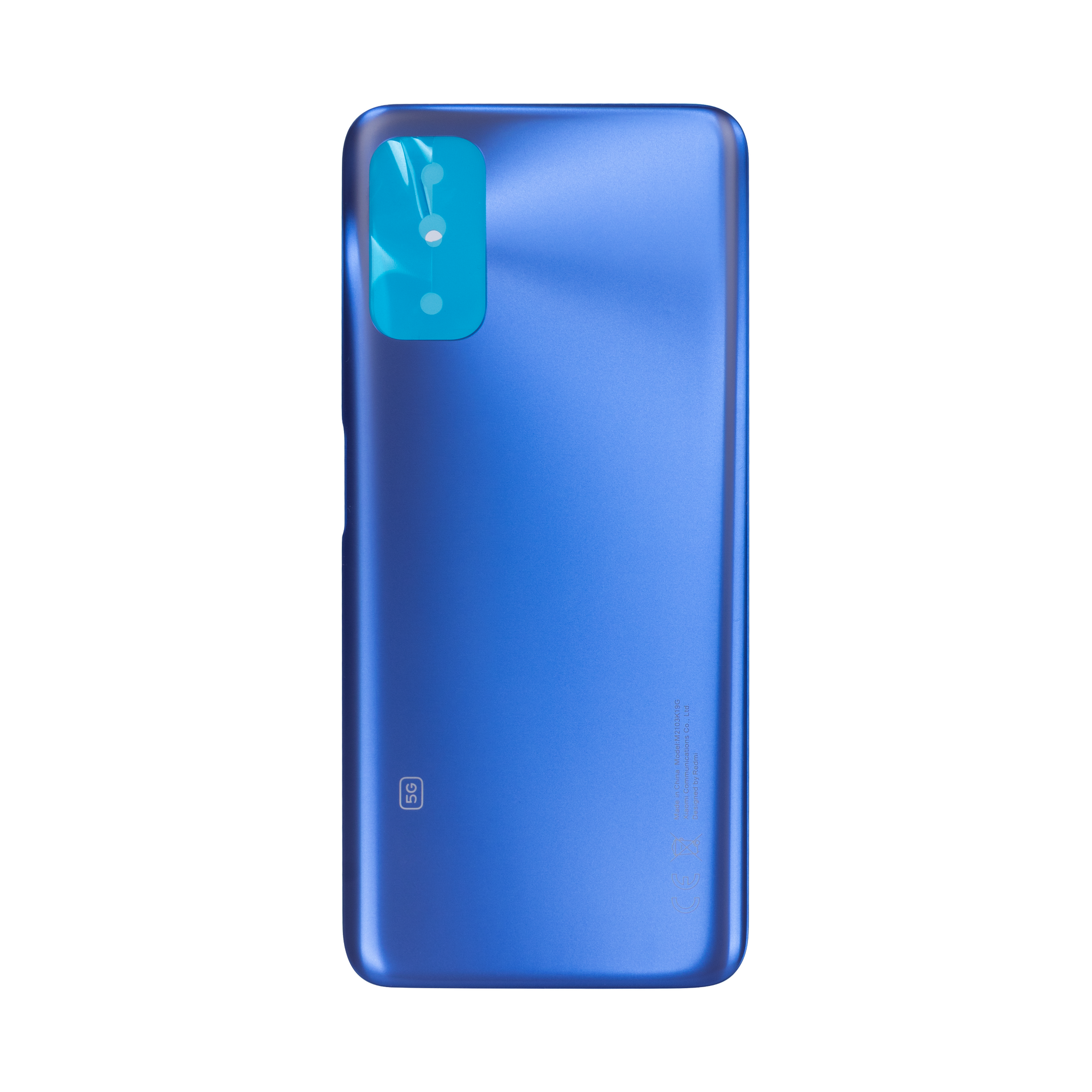 Coque arrière Xiaomi Redmi Note 10 5G sans objectif, bleu nuit, OEM