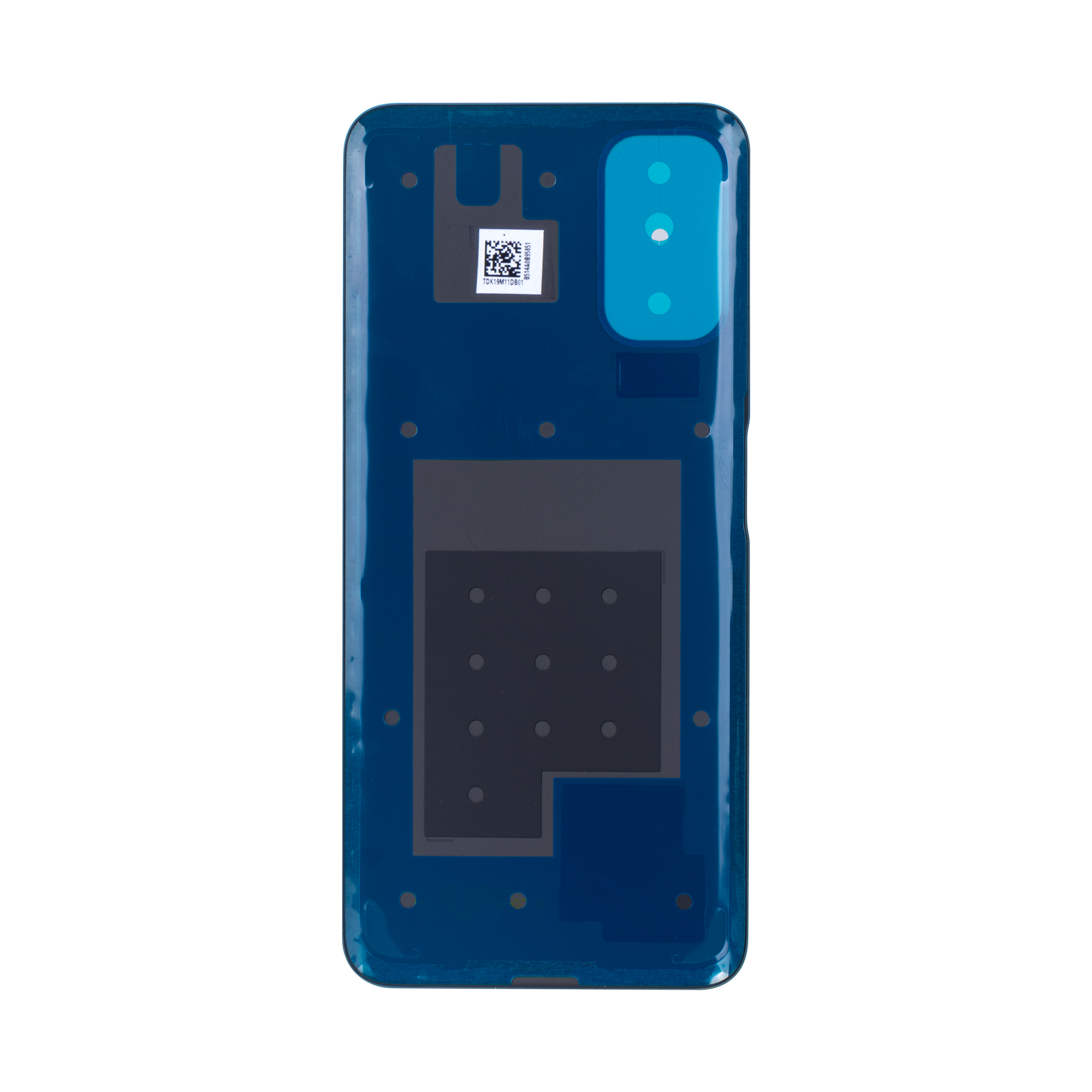 Coque arrière Xiaomi Redmi Note 10 5G sans objectif, bleu nuit, OEM