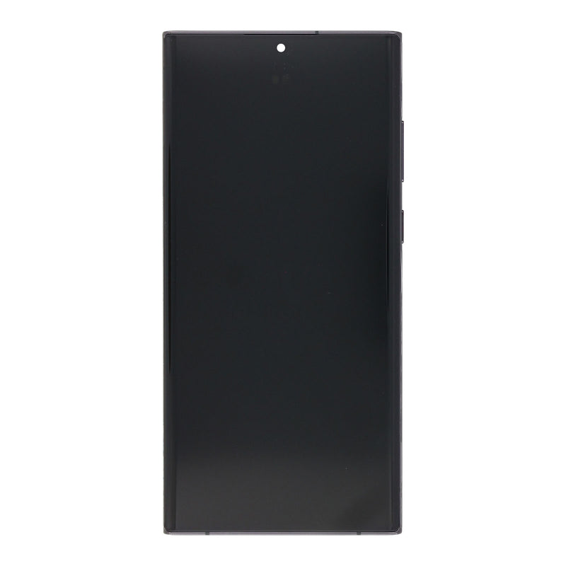Samsung Galaxy S22 Ultra S908B Écran et numériseur avec cadre Phantom Black Service Pack