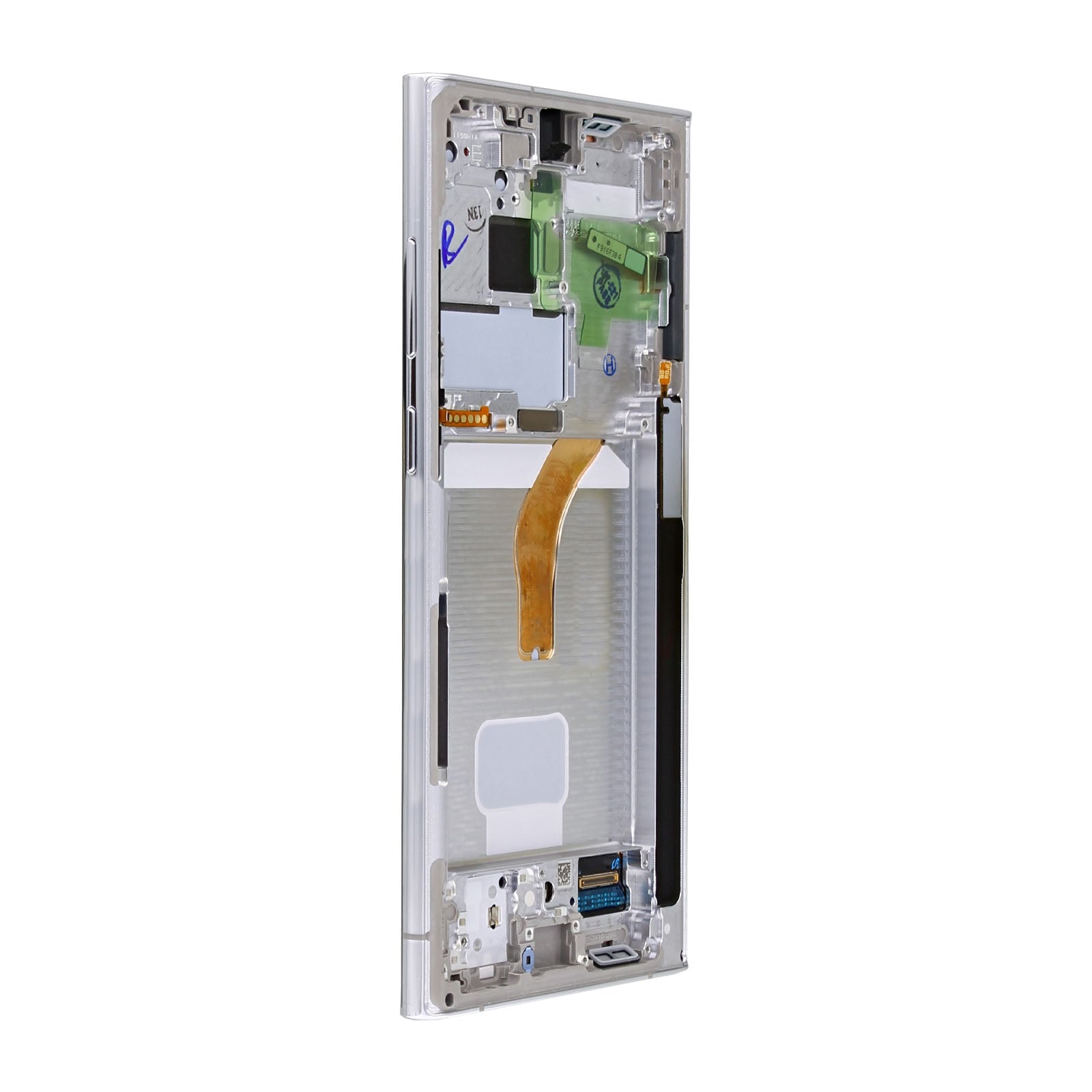 Samsung Galaxy S22 Ultra S908B Écran et numériseur avec cadre Phantom White Service Pack