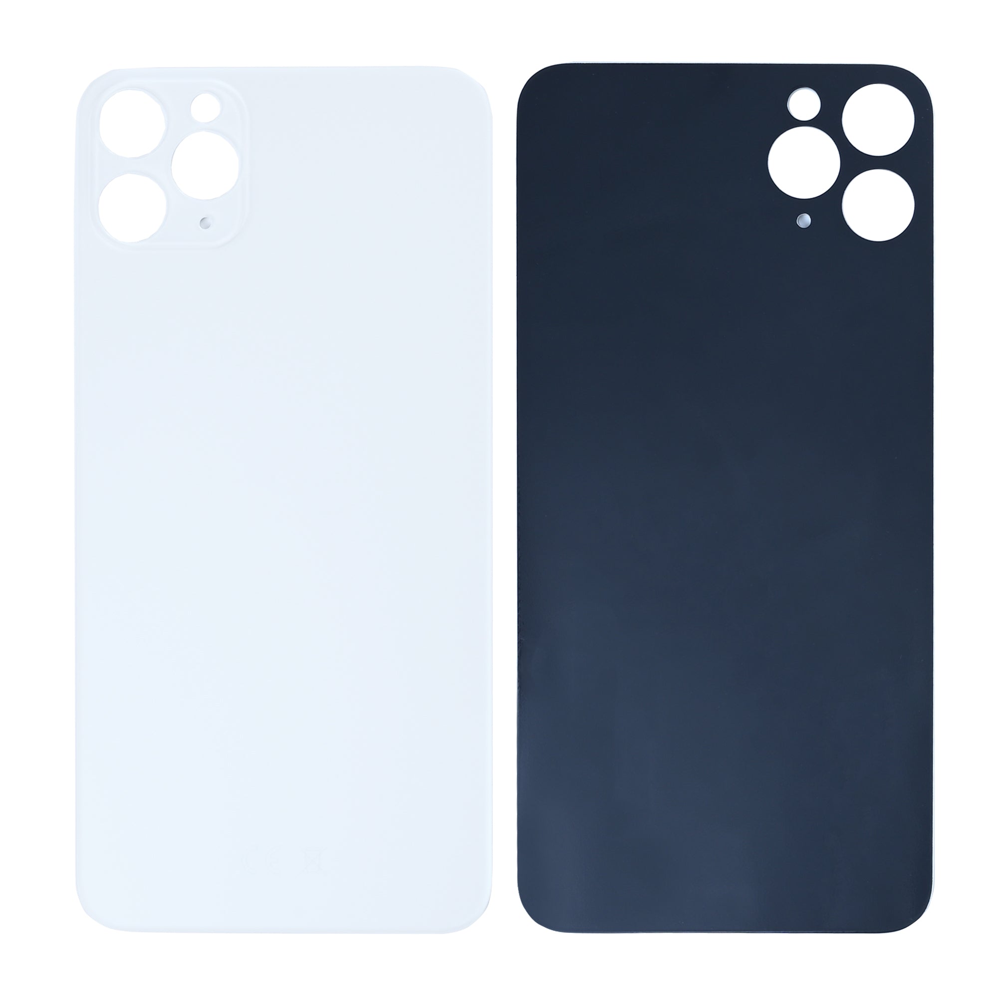 For Apple 11 Pro Max Verre arrière, cadre de caméra agrandi Argent Compatible
