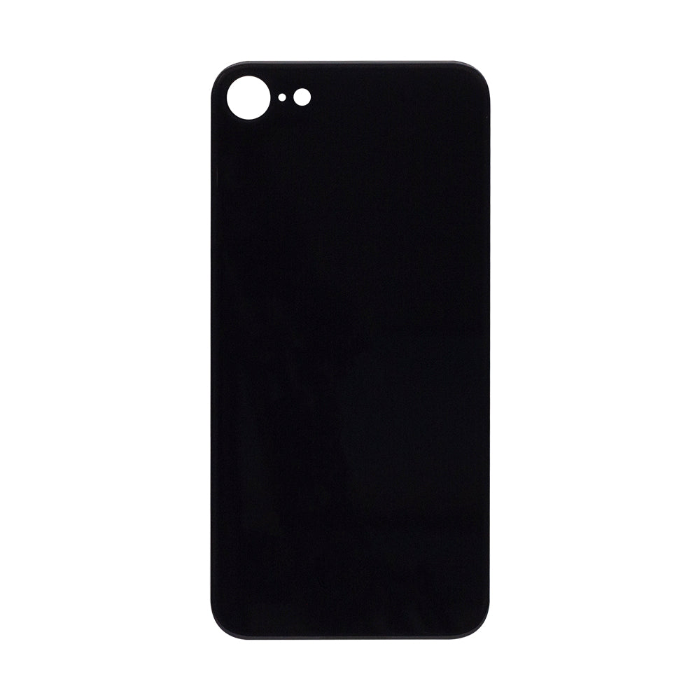 For Apple SE (2020, 2022) Verre arrière, cadre d'appareil photo agrandi Noir Compatible