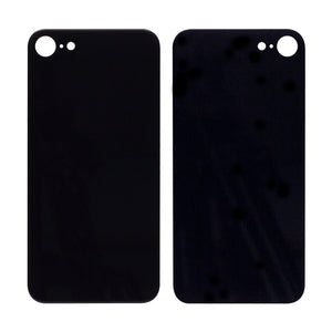For Apple SE (2020, 2022) Verre arrière, cadre d'appareil photo agrandi Noir Compatible