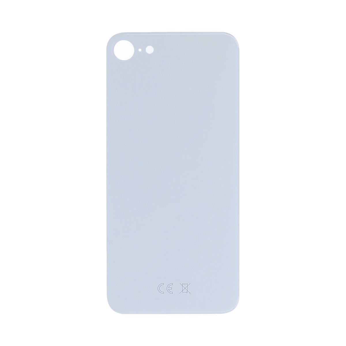 For Apple SE (2020, 2022) Verre arrière, cadre d'appareil photo agrandi Blanc Compatible