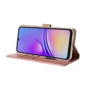 Rixus Bibliothèque pour Samsung Galaxy A05 Rose