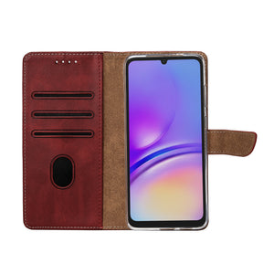 Bibliothèque Rixus pour Samsung Galaxy A05 Rouge foncé