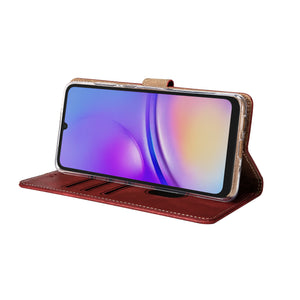 Bibliothèque Rixus pour Samsung Galaxy A05 Rouge foncé