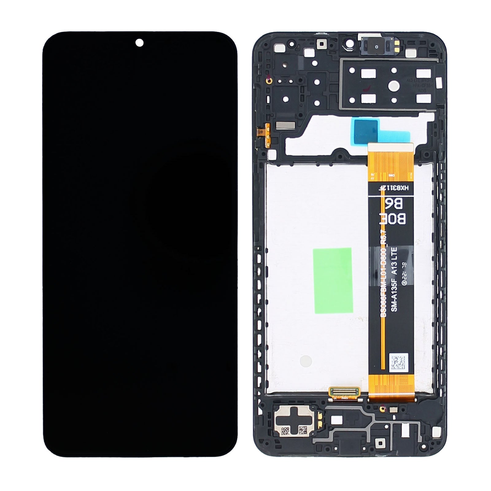 Samsung Galaxy A13 A137F Écran et numériseur avec cadre Noir Service Pack