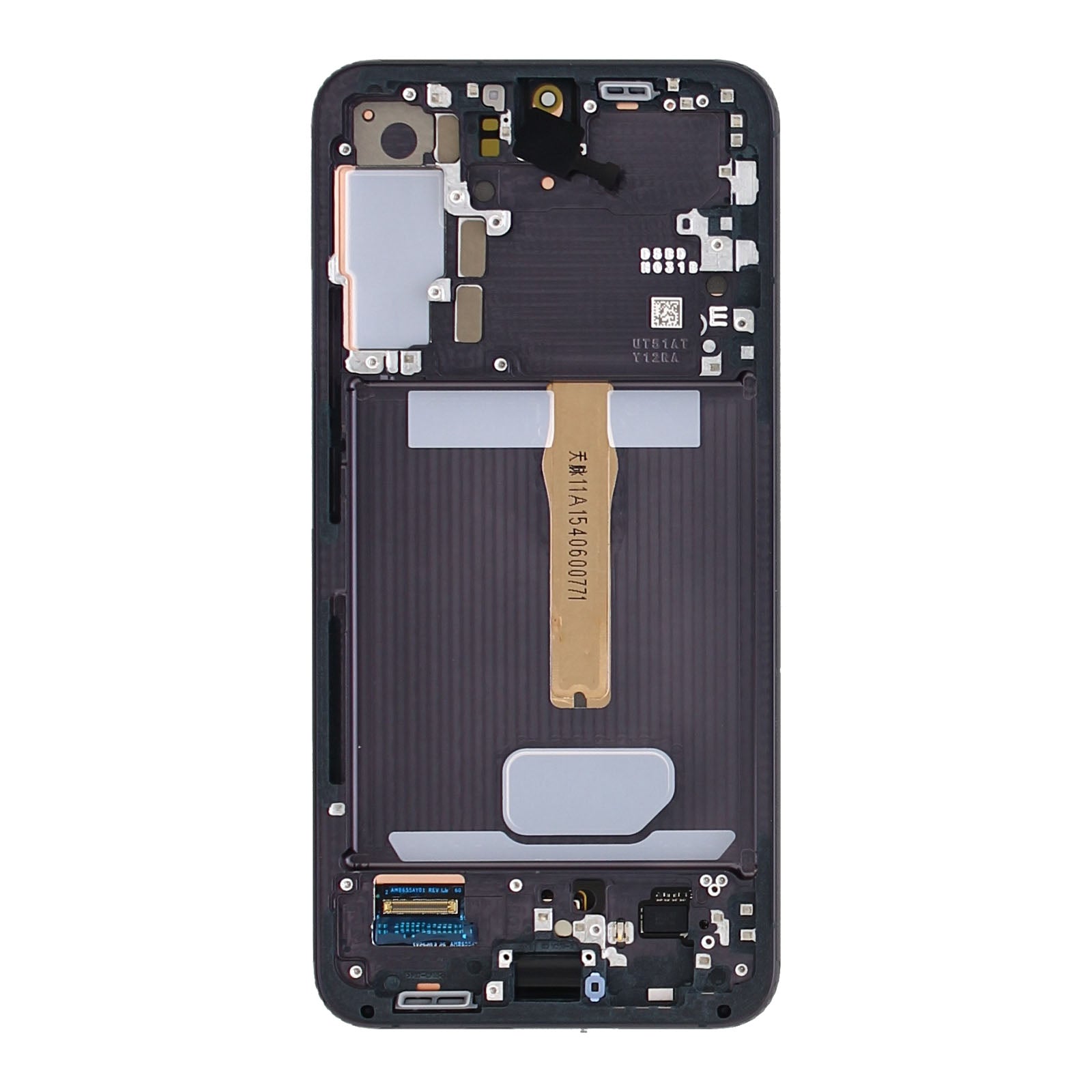 Samsung Galaxy S22 Plus S906B Écran et numériseur avec cadre Phantom Black Service Pack