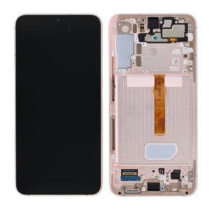 Samsung Galaxy S22 Plus S906B Display And Digitizer With Frame Pink Gold Service Pack
