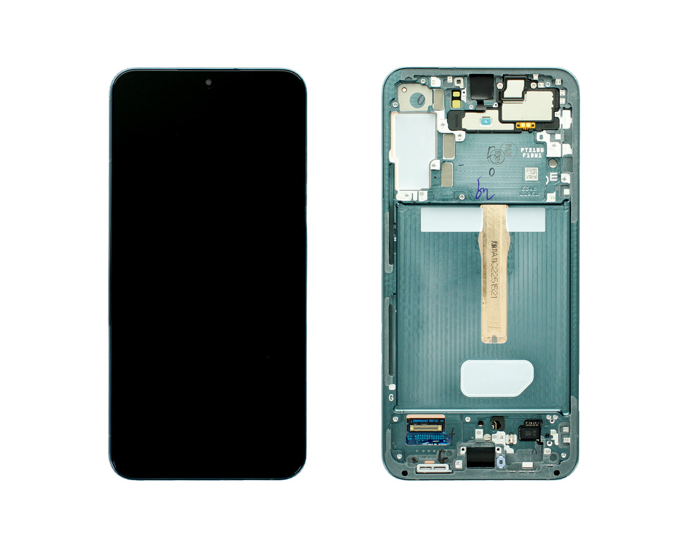 Samsung Galaxy S22 Plus S906B Écran et numériseur avec cadre Vert Service Pack