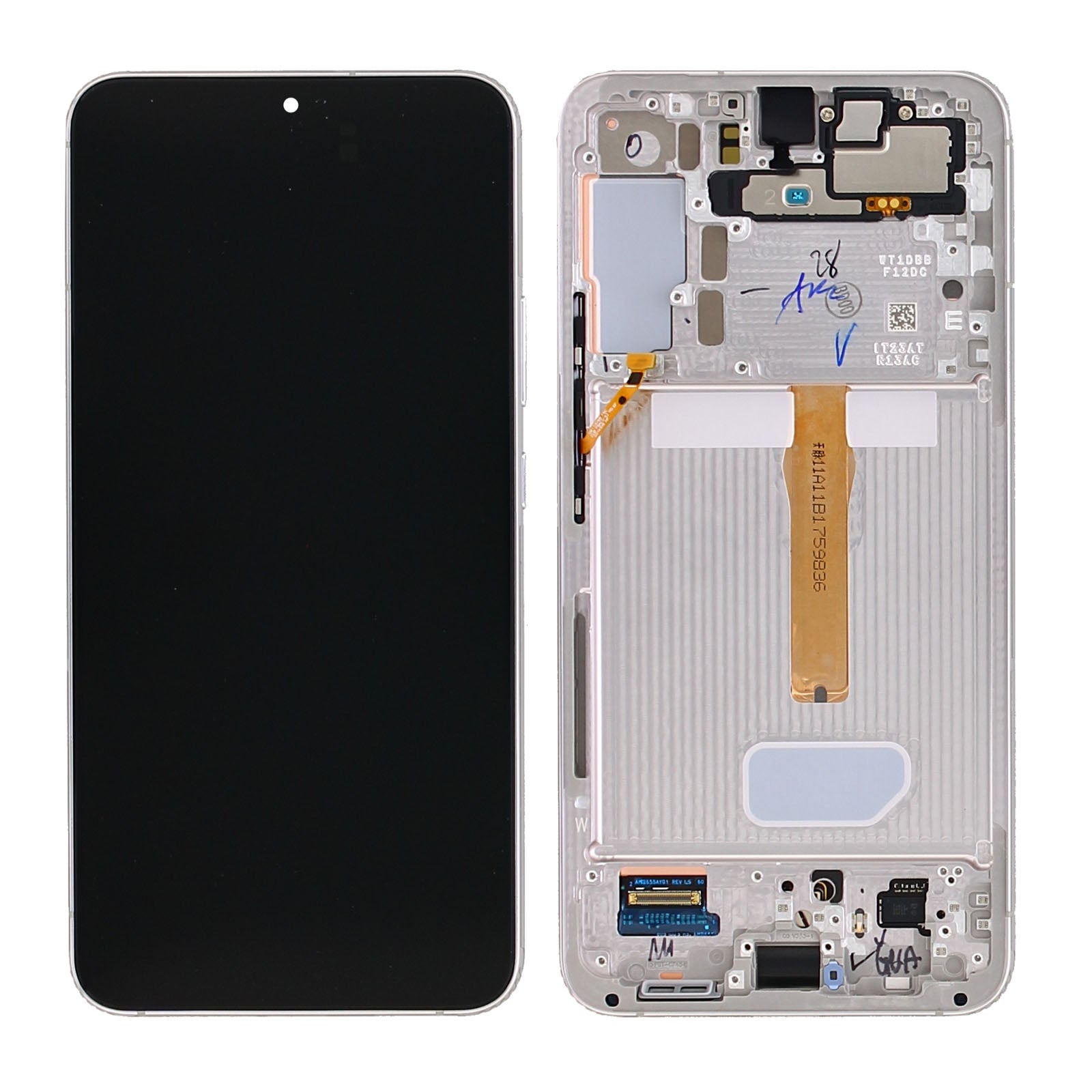Samsung Galaxy S22 Plus S906B Écran et numériseur avec cadre Phantom White,Cream,Sky Blue Service Pack
