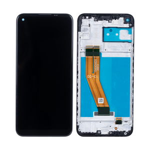 Samsung Galaxy M11 M115F Ecran et Numériseur Avec Cadre Noir Soft-OLED